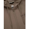 Pitbull West Coast pánska mikina na zips s kapucňou Sampson brown (Farba hnedá, piesková, Veľkosť pánska 3XL)