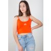Alpha Industries CROP TOP Wmn atomic red dámske tielko