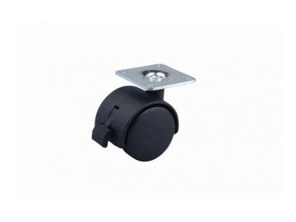 Kolečko průměr 50mm s plotničkou a brzdou 36146