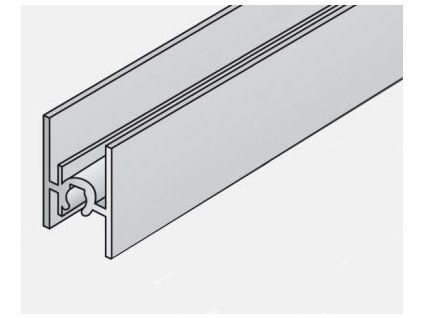 Horní a středová příčka S65 černá RAL 9005  002