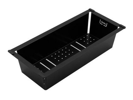 Cedník Sinks - černý - 450 x 200 x 102mm