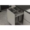 Odpadkový 4-koš Elegance K60 - šedý plast