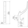 SIRO 12389 2432 ZN83 Kovový věšák