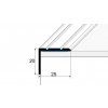 Schodová hrana AL 25x20mm samolepící Buk E08 270cm  004