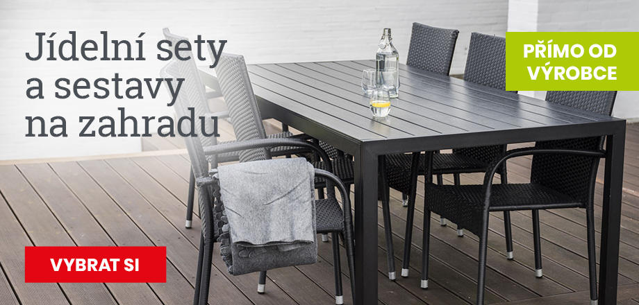 Jídelní sestavy na terasu a zahradu