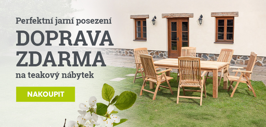 Doprava zdarma na teakový nábytek - Desktop