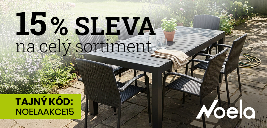 15 % sleva na celý sortiment