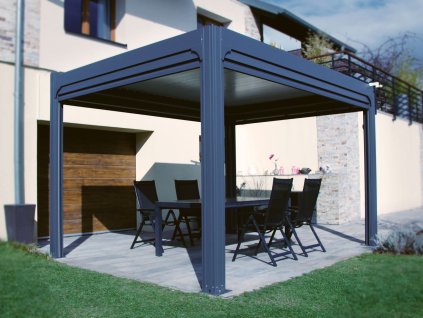 Bioklimatická pergola NOELA PREMIUM antracit 3x4m (2)