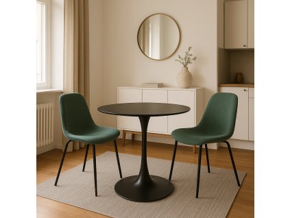 200680 Jídelní stůl ORBIS 80 černá (3)