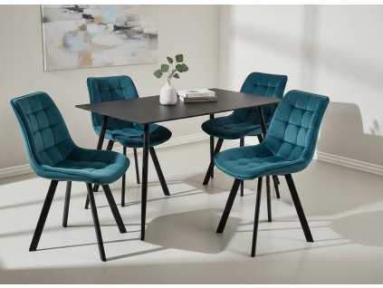 ceramon140 + 4x židle bella tyrkysova