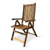 Zahradní dřevěná polohovací židle Kory