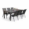 Zahradní jídelní set Viking XL + 6x kovová židle Ramada