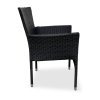 Zahradní křeslo BALI černé (5)