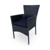 Zahradní křeslo BALI černé (2)