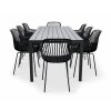 Moderní zahradní set Viking XL + 8x křeslo GABY černé (2)