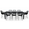 Moderní zahradní set Viking XL + 8x křeslo GABY černé (3)