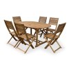 Zahradní dřevěný set stůl VIET + židle Mandy 1+6 (2)