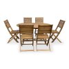Zahradní dřevěný set stůl VIET + židle Mandy 1+6 (3)