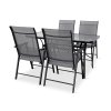 Zahradní set PORTO 140cm + 4x židle SOLANO skládací (2)
