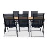 Zahradní jídelní set Milano + 6x kovová židle Pia (3)