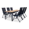 Zahradní jídelní set Milano + 6x kovová židle Pia (5)