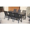 Zahradní jídelní set Viking XL 190cm + 6x kovová židle Ramada