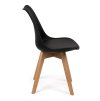 Skandinávská jídelní židle SCANDINO černá (3)