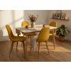 scandinavia 120 + 4x židle marie žlutá (2)