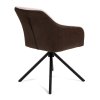 Jídelní židle LOREN hnědá krémová D