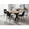 Jídelní set ROBUL 140 + 4x židle MARIE černá