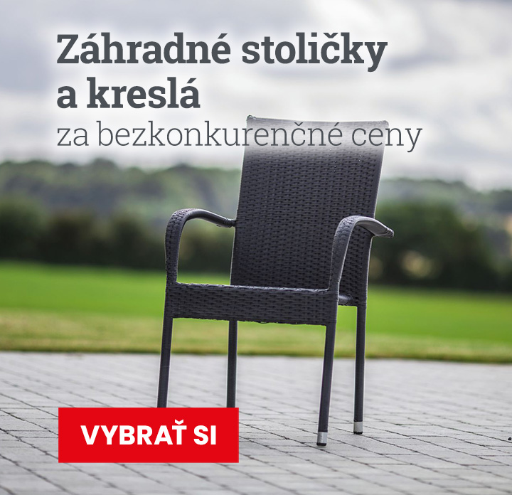 Záhradné stoličky a kreslá za bezkonkurenčné ceny