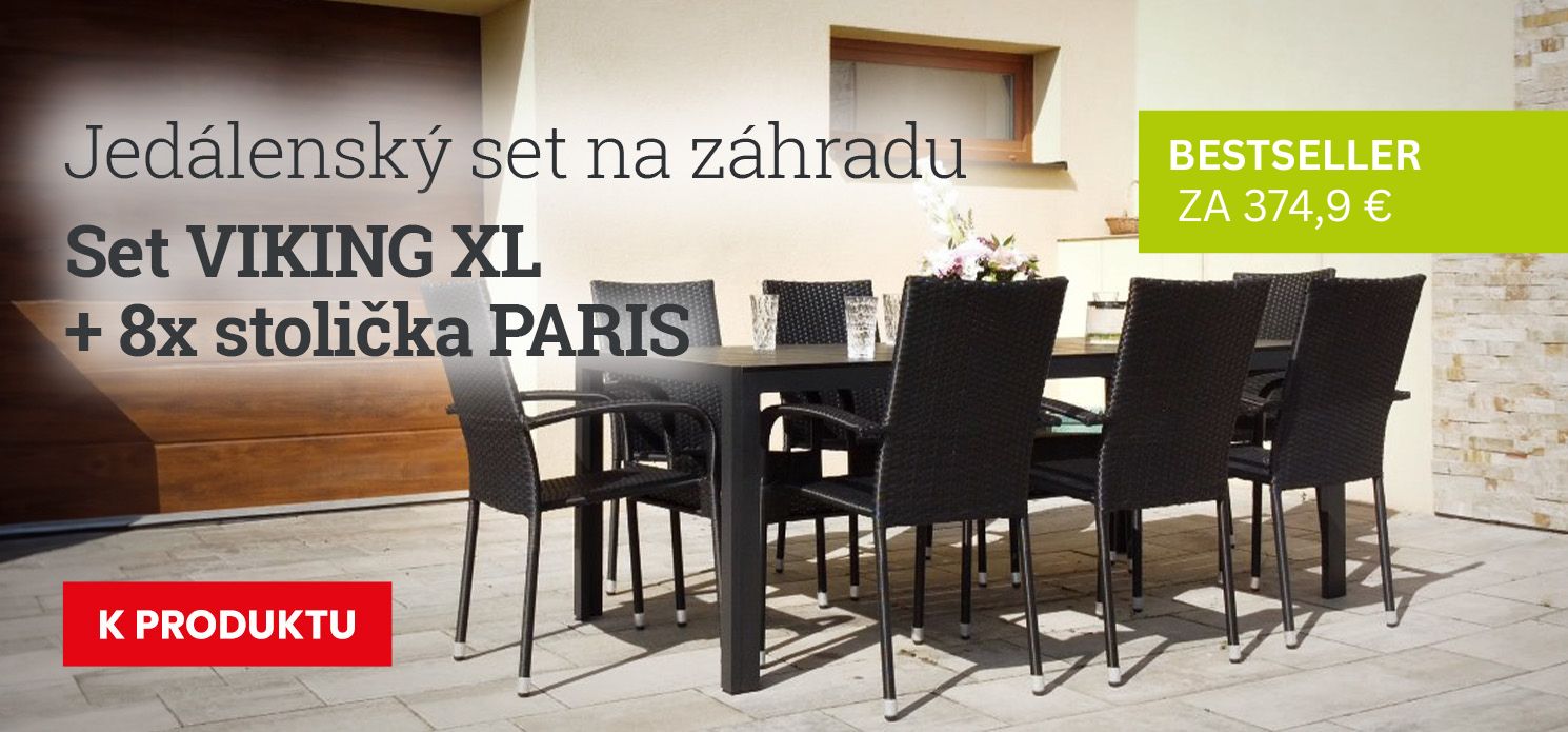 Jedálenský set na záhradu