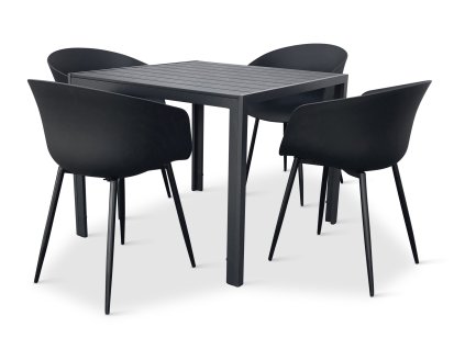 Elegantní zahradní nábytek Viking M + 4x židle RIKKE (2)