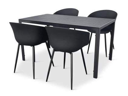 Moderní zahradní nábytek Viking L + 4x židle RIKKE (2)