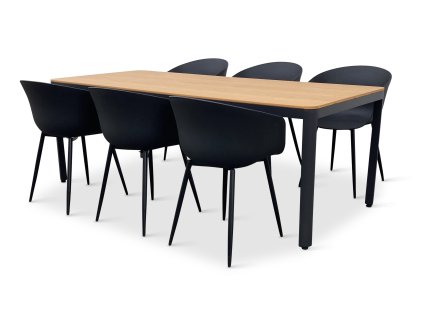 Zahradní jídelní sestava MILANO + 6x židle RIKKE (2)
