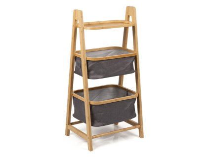 404385 Bambusový regál BASKET LINE šedá (2)
