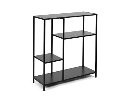 400980 Regálová knihovna ARCANA černá (1)