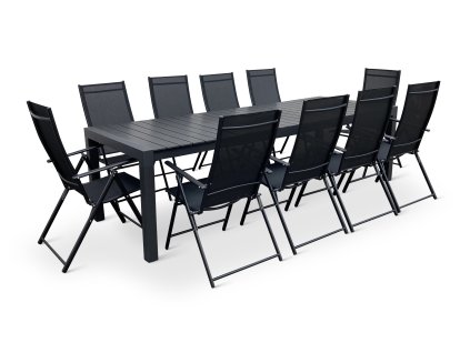 Velký zahradní jídelní set GRANDE PASTO + 10x židle Pia (2)