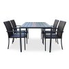 Zahradní jídelní set Viking L + 4x židle WICKER PAT (5)