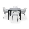 Elegantní zahradní set Viking M + 4x křeslo GABY šedé (3)