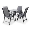 Zahradní set CAPRI 80cm + 4x židle SOLANO skládací (3)