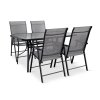 Zahradní set PORTO 140cm + 4x židle SOLANO skládací (1)