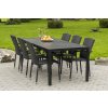 Nábytek na zahradu ratan stůl VIKING XL + 6x židle ROMA (8)