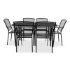 Zahradní kovový set stůl Lana hranatý + 6x židle Lana ZWMC 19 (3)