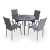 Zahradní nábytek stůl Wilder + 4x židle PARIS PREMIUM (1)
