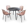 Zahradní nábytek stůl Wilder + 4x židle GABY růžová (2)