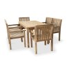 Zahradní nábytek teak stůl GARDEN I. + 6x křeslo Kingsbury (5)