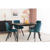 Sametová jídelní židle BELLA tyrkysová (2)