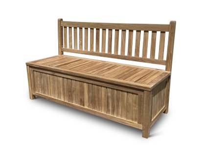 Zahradní lavice teak Ria 150cm s úložným prostorem (2)