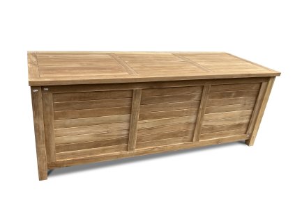 Zahradní dřevěná truhla na polstry